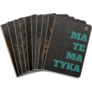 Notebook A5 Elanders Zeszyt 64 pages thematic Black Pack, pack of 10