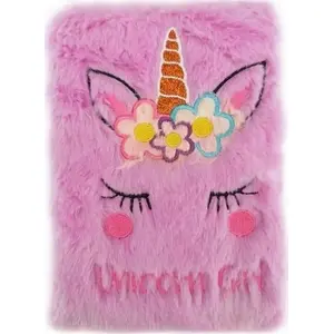 Notebook Easy-Stationery Notes pluszowy A5, 80 sheets, unicorn cover