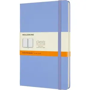 Блокнот Moleskine Classic L 13×21 см в линейку твердый переплет голубой 240 страниц