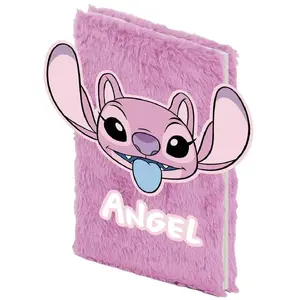 PASO plush notebook A5 Lilo & Stitch Angel — soft cover, 14.8 × 21 cm