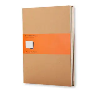 Pierakstu grāmata Moleskine Cahier 120 lapas brūna — līniju, papīrs 70 g/m²