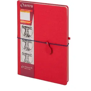 Notebook Antra Notes B5 Kropki Renesans Czerwony — Antra B5 dotted notebook, red