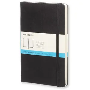 Блокнот Moleskine Classic твердый переплет — 240 листов, 70 г/м², точечная разметка, черный