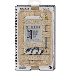 Notebook tidy organizer IF Bookaroo — desktop organizer for notebooks and notes, gold finish