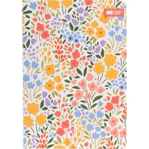Notebook Happy Color Notes sewn A6 32 sheets dotted Bloom boho