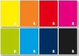Notebook INTERDRUK A4 96 pages squared UV One Color pack of 5 (mpn 240770)