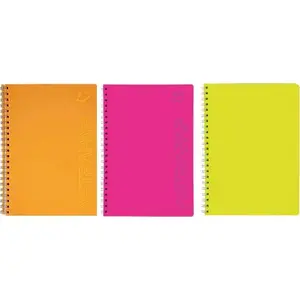 Spiral-bound Notebook Astra-papier AF058AST B5 80 sheets, fluorescent cover, squared