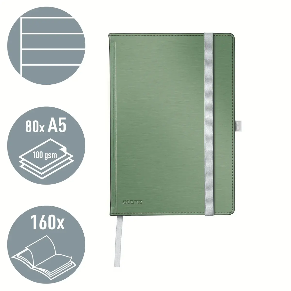 LEITZ Style A5 ruled notebook hardcover Photo 2