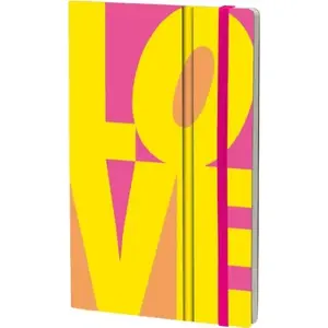 Блокнот No name Fluo Love 21 x 13 см жёлтый картон/бумага