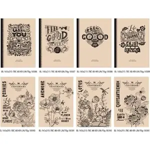 Notepad Fresh decorative 143×215 mm, 80 sheets, ruled