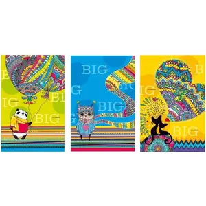 Notepad Fresh A4 decorative notebook 80 sheets, squared