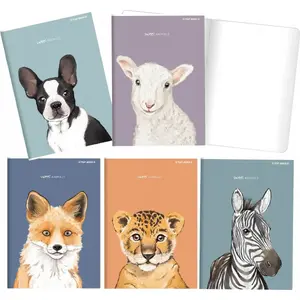 Notebook TOP-2000 Sweet Animal A5, 16 sheets, smooth (gladki) paper