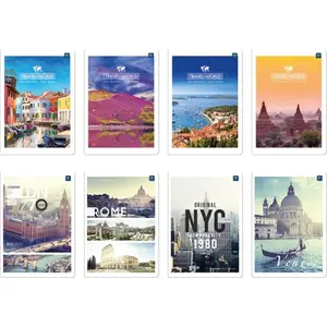 Notebook A5 INTERDRUK Zeszyt 96 pages squared UV cover mix pack (10 pcs)
