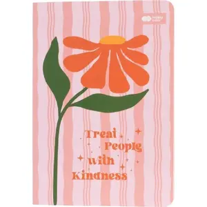 Notebook Happy Color Notes sewn A6 32 pages squared Bloom boho