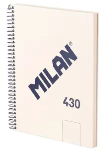 Writing notebook Milan Milan 57151E80BG A5 hardcover 80 sheets 95 g/m² Beige
