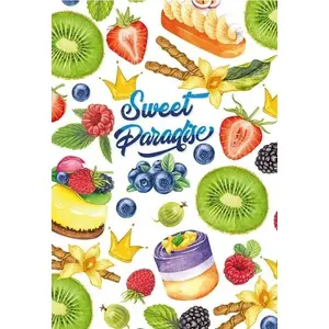 Dekoratīvs piezīmju blociņš Fresh 128×165 mm 64 lapas līnijas - Owoce