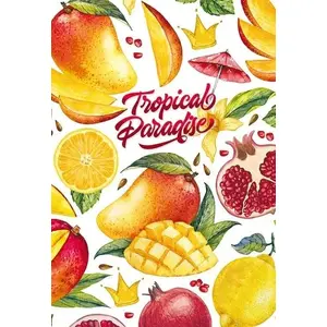 Dekoratīvs piezīmju blociņš Fresh 128×165 mm 64 lapas līnijas — Eksotiskie augļi