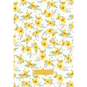 Piezīmju grāmatiņa Fresh 143×210 mm, 96 loksnes, rūtiņu lapas — ziedu vāks