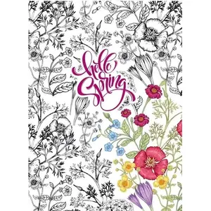 Notebook Fresh 145×197 mm 64 pages squared decorative cover Flowers