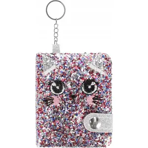 Keychain Notepad STARPAK NOTES BRELOK KOT 52×69 mm 12/48 — pad of small sheets with keyring