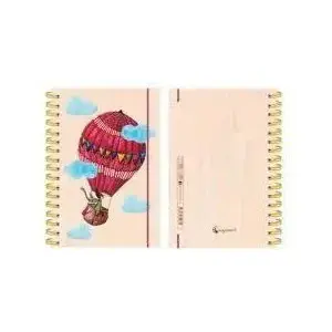 Notebook Cozywood A6 decorative 'Balon' — 50 pages, lined