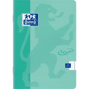 Notebook Oxford Touch Pastel A5, 60 sheets, squared, turquoise
