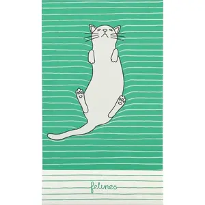 Notebook Santoro Notes Feline Fine – A5 lined notebook, Bold Green cover