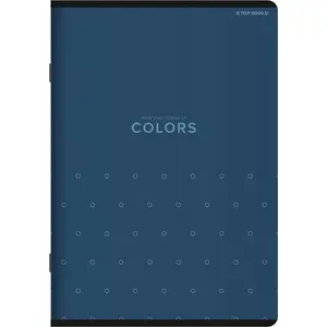 Notebook TOP-2000 Colors A5, 60 sheets, ruled (grid), blue cover
