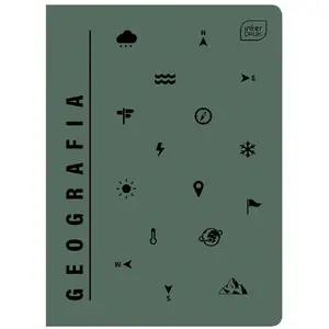 Тетрадь INTERDRUK A5 60 листов в клетку UV Geografia набор 10 шт.