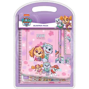 Bumper komplekts ar metāla kastīti un piezīmju grāmatiņu meitenēm, Euromic PAW PATROL GIRLS