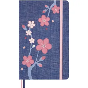 Notebook Moleskine Notes Sakura 2025 L 13x21 cm Ruled Limited Edition