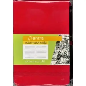 Notepad Antra Notes Reporterski A6 Linia Romantyzm — A6 lined reporter notepad, softcover