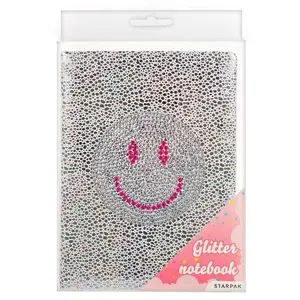 Notebook A5 STARPAK PAM KRYS with crystals — A5 lined notes