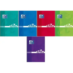 Notebook Oxford A5 80 pages grid Historia pack of 5 — OXFORD 413963