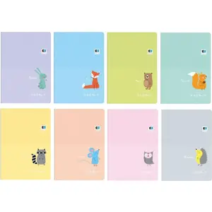 Notepad INTERDRUK A5 32-page ruled colored lines B&B Pastel pack of 10