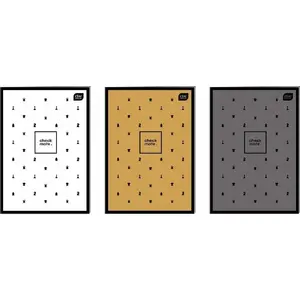 Notebook A4 60 sheets squared Soft touch pack of 5, INTERDRUK (MPN 477951)