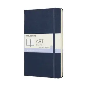 Sketchbook Moleskine hardcover, 165 g/m² paper, blue matte cover, monochromatic