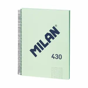 Writing notebook Milan 57143E80GR A4 hardcover 80 sheets 95 g/m² green