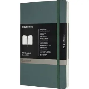Notebook Moleskine Professional L 13×21 cm, soft cover, forest green, 192 pages