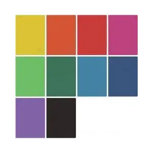 Notebook HERLITZ A4 60-sheet squared Rainbow Classic pack of 5