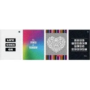 Notebook INTERDRUK Brulion A4 64 pages squared Hybrid pack of 5