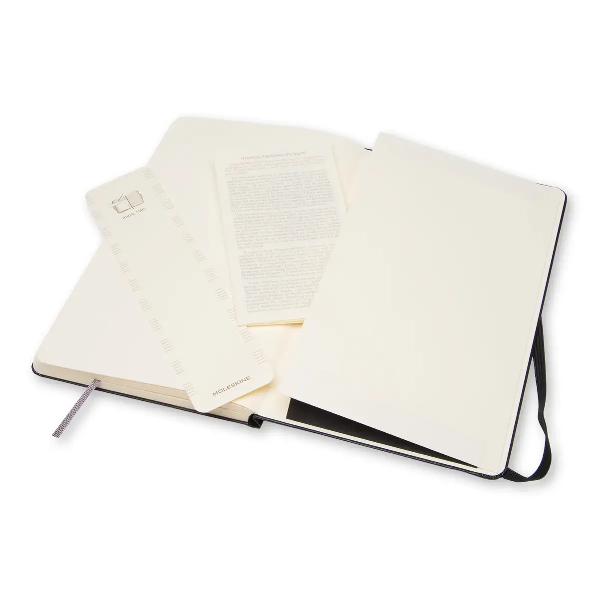 Moleskine Music Notebook — cieta vāka, melns Photo 4