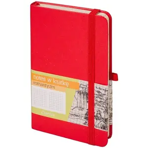 Notebook Antra Notes A6 — grid pages, red cover, model 280261