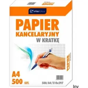 Office paper INTERDRUK A4 ruled pad 500 sheets (grid) model 332860