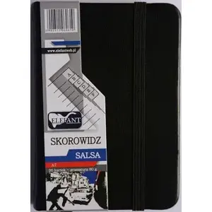 Notebook index Elefant Skorowidz Salsa A7 black — pocket-sized A7 index notebook