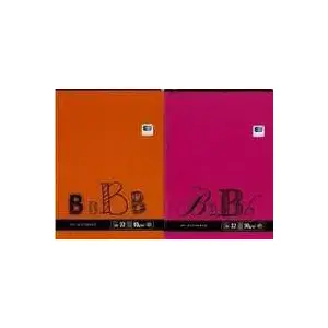 Notebook INTERDRUK A5, 32 sheets, squared (grid), Black & Blue cover