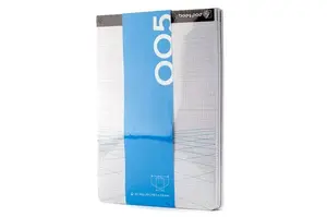 Writing notebook A5 150 sheets, grid 5 mm, 3-pack — booq Notepad