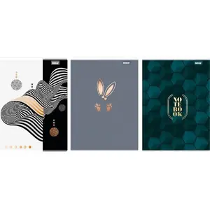 Notebook A4 60 sheets squared INTERDRUK Calm pack of 5