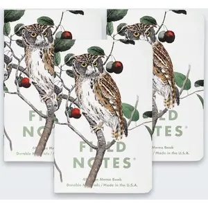 Field Notes piezīmju grāmatiņa 'Notes Birds and Trees of North America' — kabatas izmēra papīra piezīmju grāmata, 48 lapas