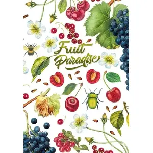 Notepad Fresh 143×210 mm, 80 sheets, grid, decorative Cherry cover